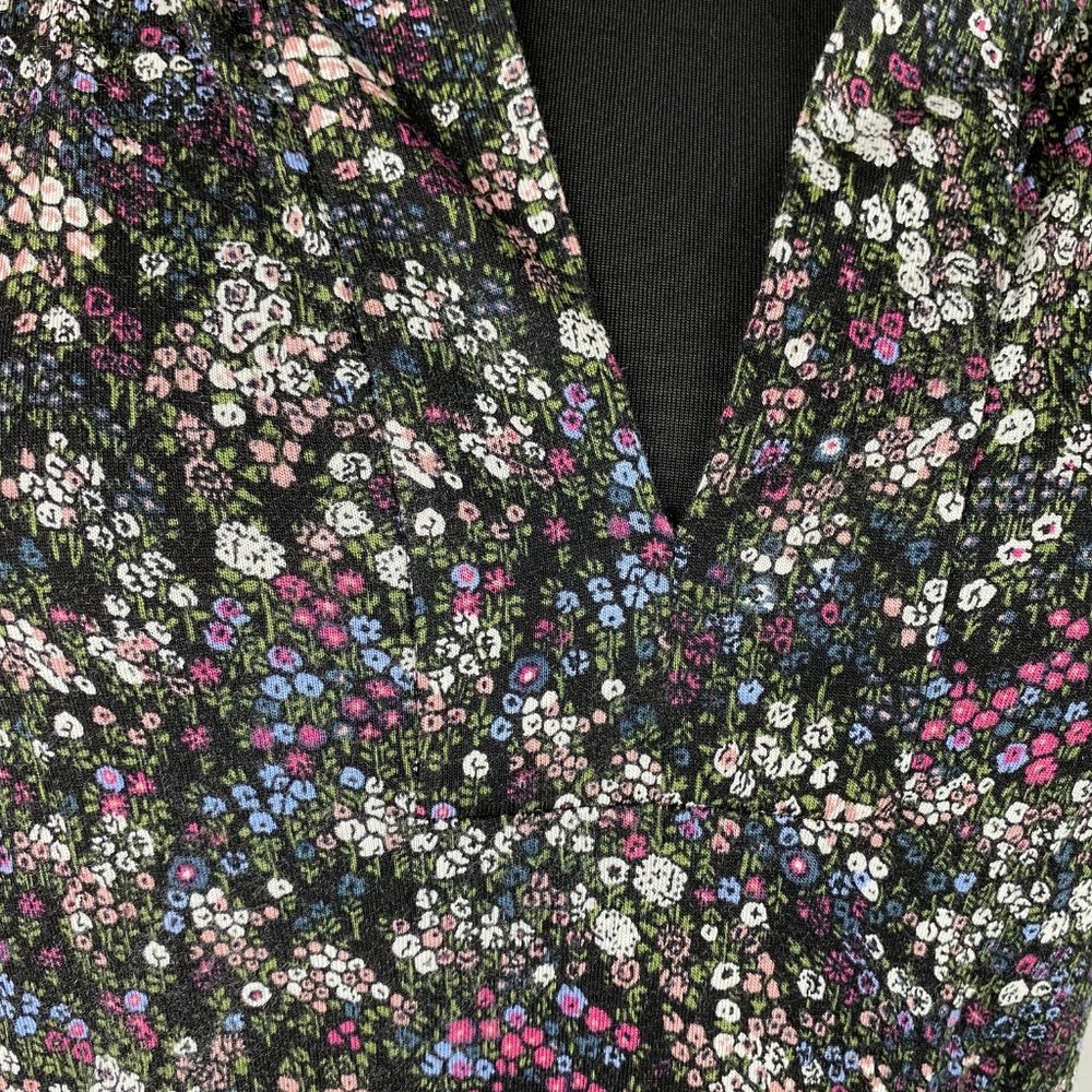 Loft Outlet S Floral Patterned Split Neck Top - image 5